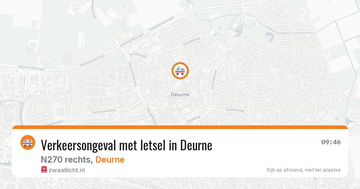Verkeersongeval met letsel in Deurne — 1 feb 2026