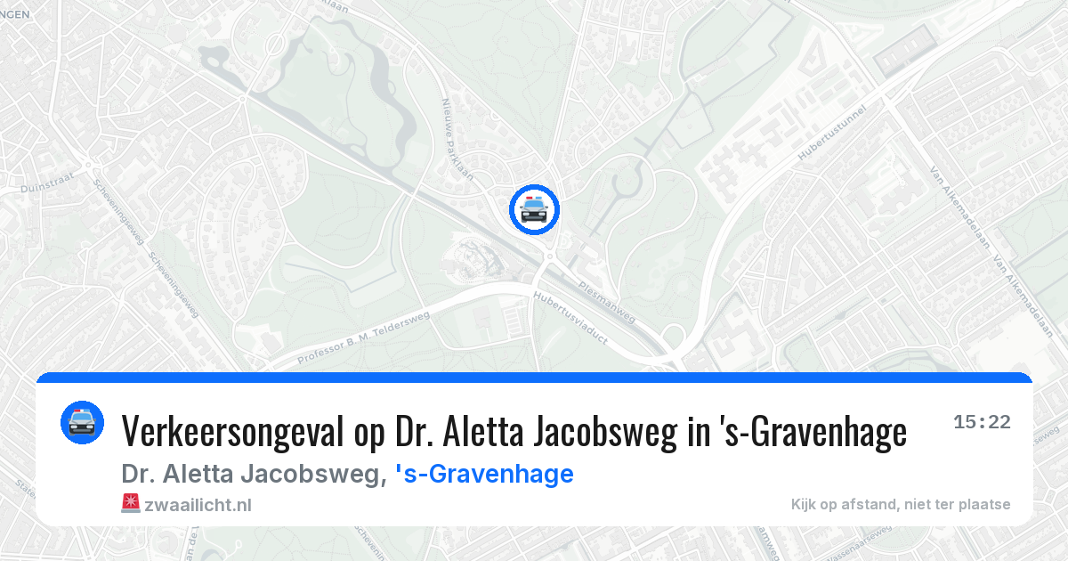 Verkeersongeval op Dr. Aletta Jacobsweg in 's-Gravenhage — 1 apr 2026