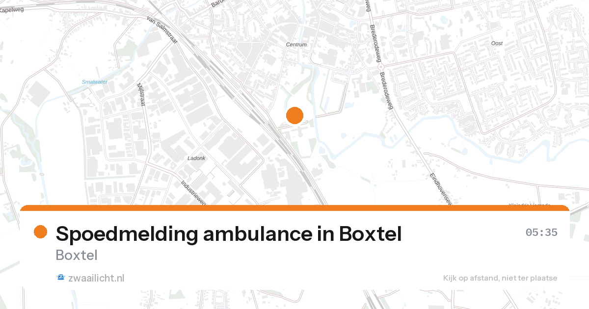 Spoedmelding ambulance in Boxtel — 28 aug 2026