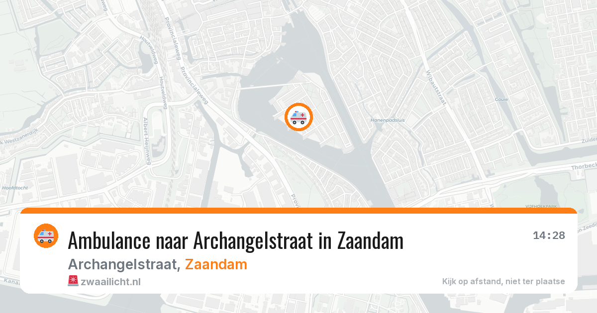Ambulance naar Archangelstraat in Zaandam — 3 aug 2026