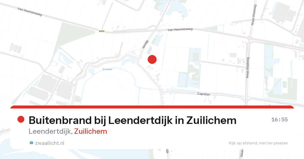Buitenbrand bij Leendertdijk in Zuilichem — 23 aug 2026
