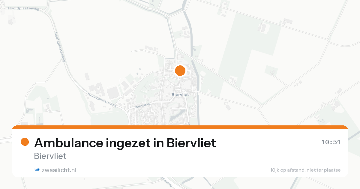 Ambulance ingezet in Biervliet — 10 aug 2026