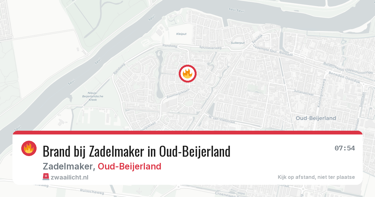 Brand bij Zadelmaker in Oud-Beijerland — 17 mrt 2026