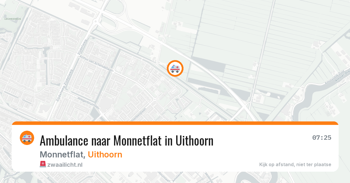 Ambulance naar Monnetflat in Uithoorn — 10 jul 2026
