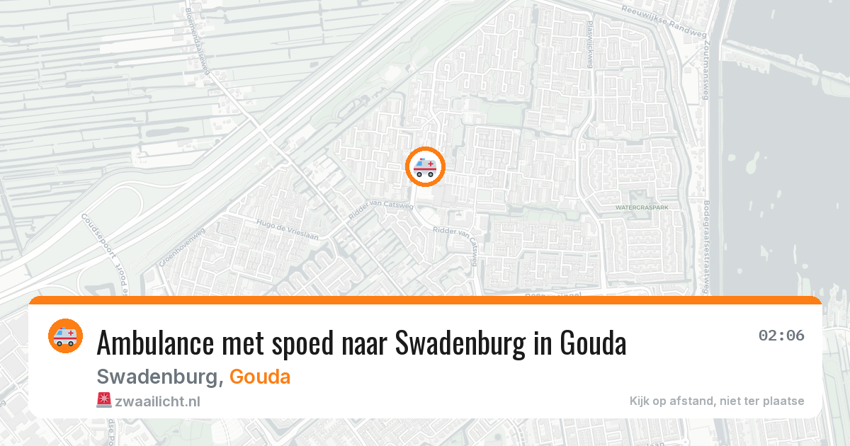 Ambulance met spoed naar Swadenburg in Gouda — 19 mei 2026
