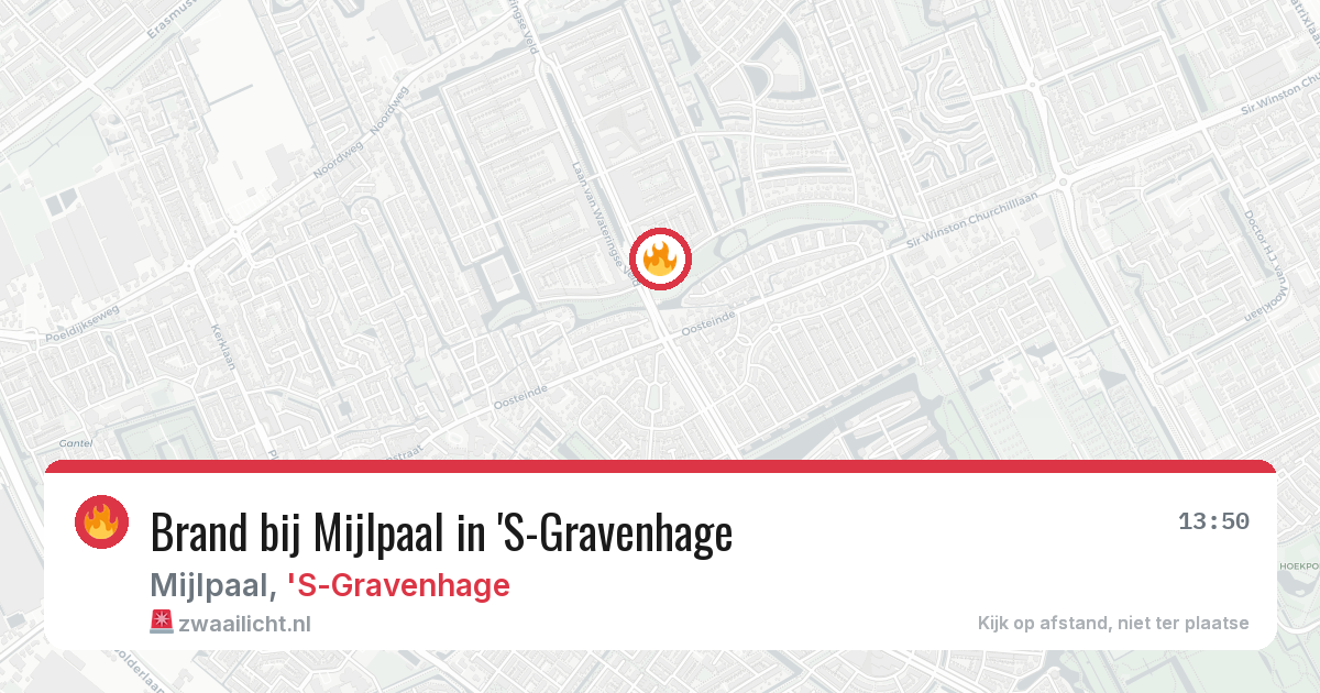 Brand bij Mijlpaal in 'S-Gravenhage — 11 mrt 2026