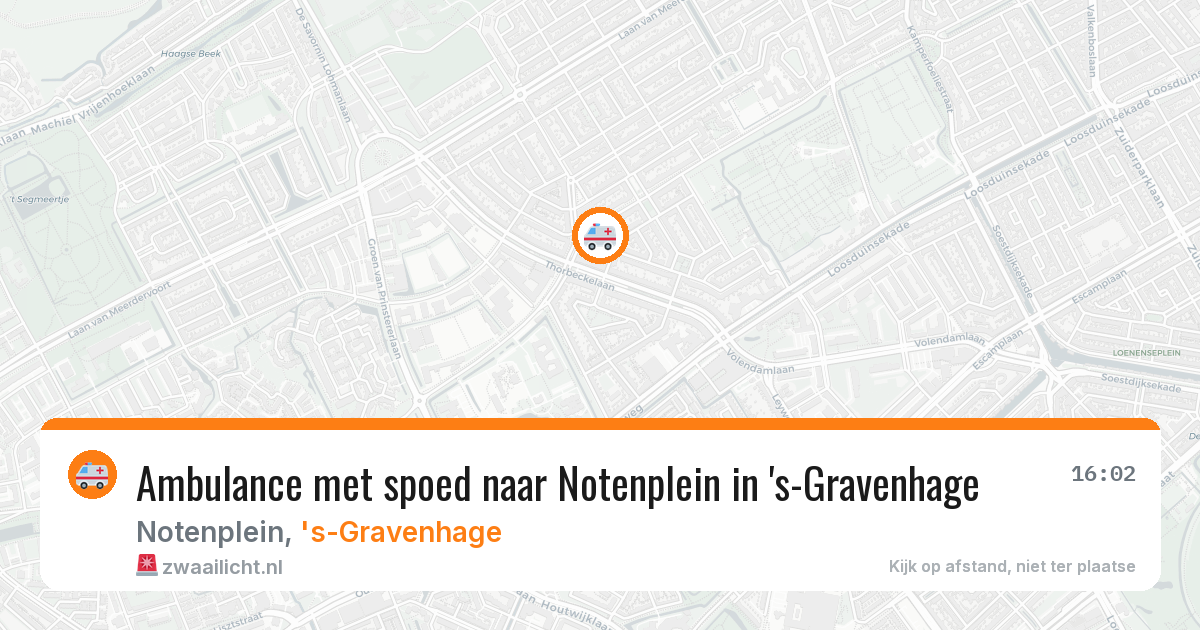 Ambulance met spoed naar Notenplein in 's-Gravenhage — 7 apr 2026