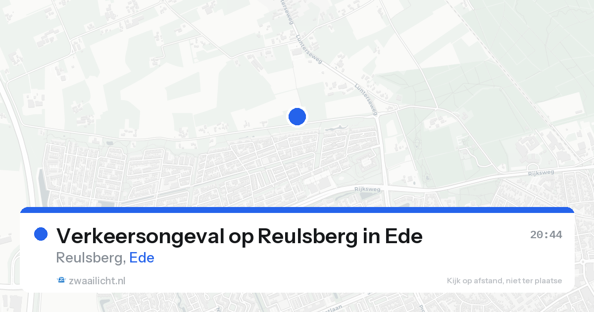 Verkeersongeval op Reulsberg in Ede — 31 mei 2026