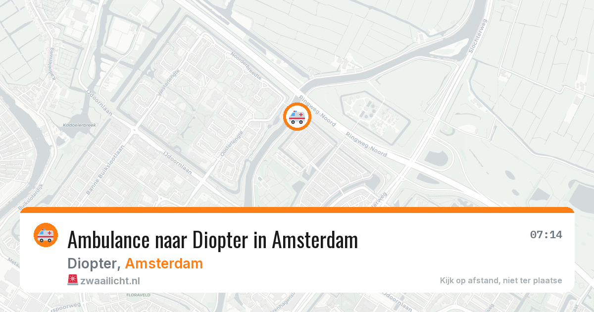 Ambulance naar Diopter in Amsterdam — 29 jun 2026