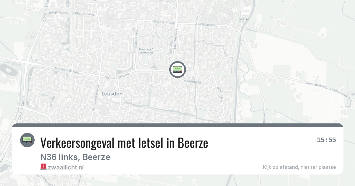 Verkeersongeval met letsel in Beerze — 30 jan 2026