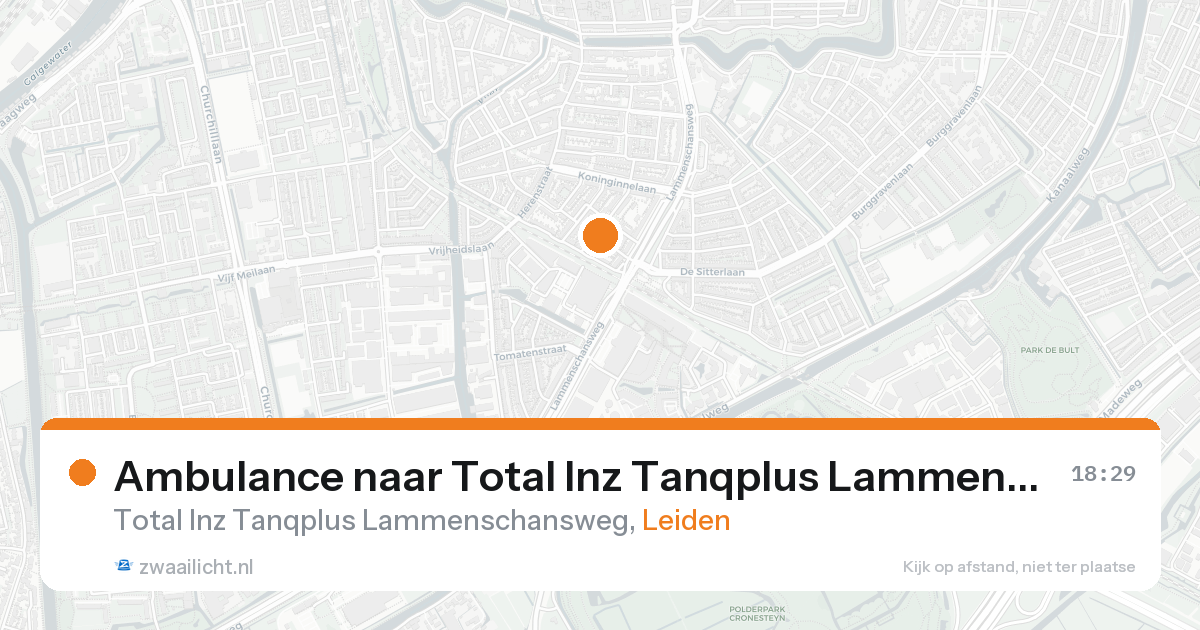 Ambulance naar Total Inz Tanqplus Lammenschansweg in Leiden — 31 jan 2026