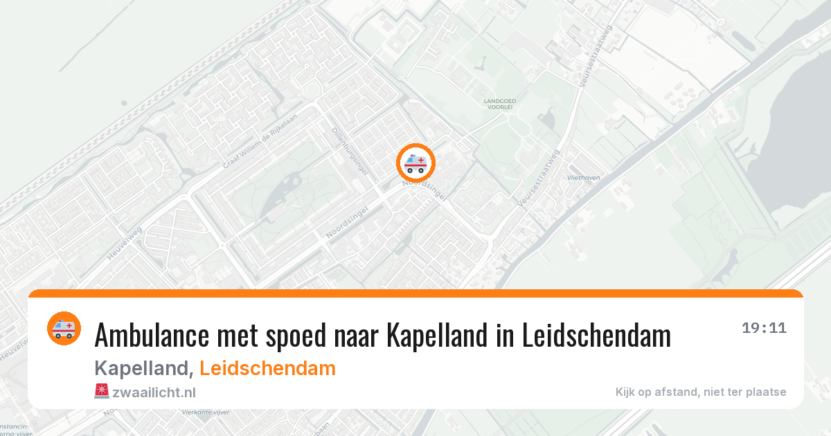 Ambulance met spoed naar Kapelland in Leidschendam — 1 apr 2026