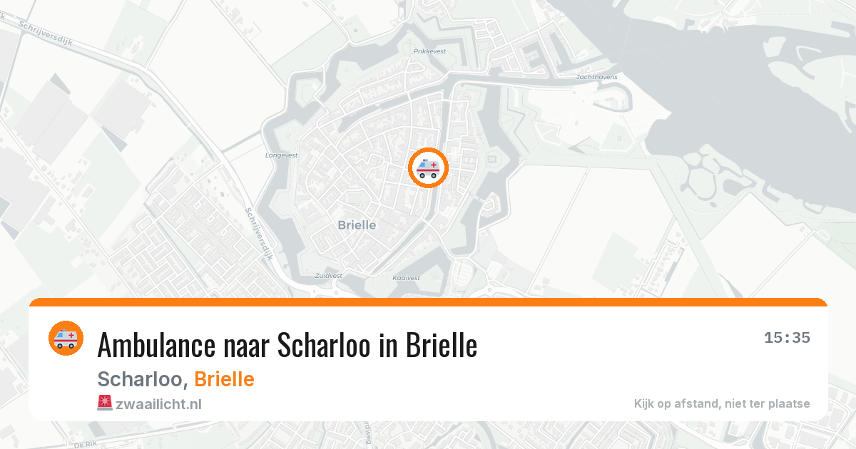 Ambulance naar Scharloo in Brielle — 24 mei 2026
