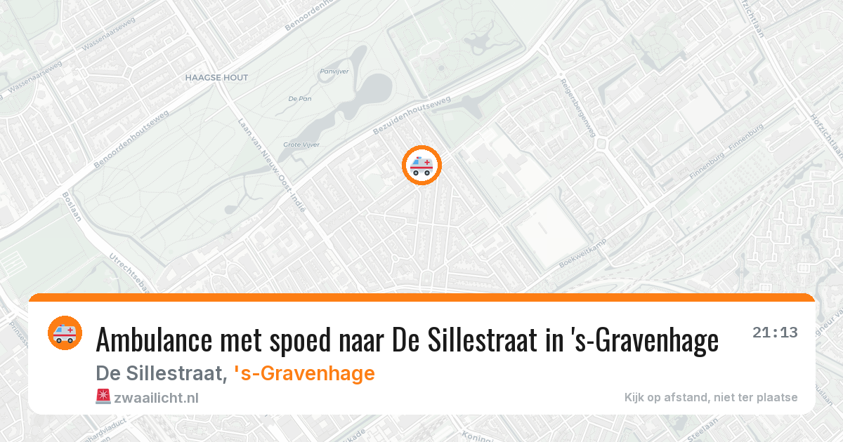 Ambulance met spoed naar De Sillestraat in 's-Gravenhage — 17 jan 2026