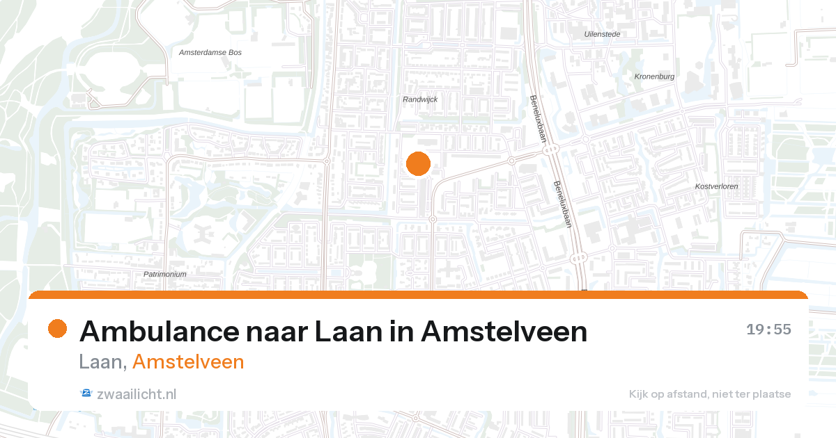 Ambulance naar Laan in Amstelveen — 23 jun 2026