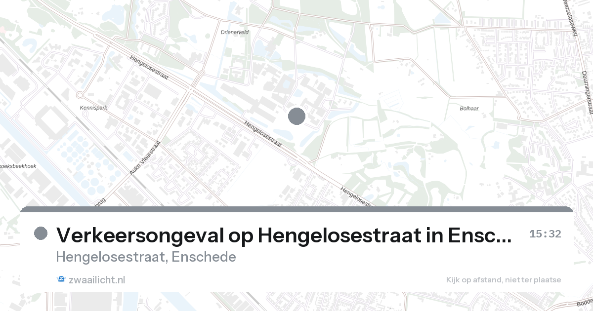 Verkeersongeval op Hengelosestraat in Enschede — 26 aug 2026