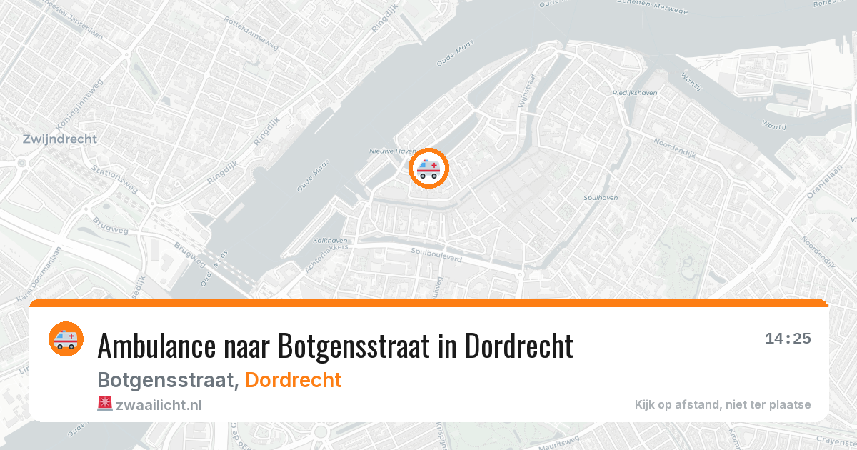 Ambulance naar Botgensstraat in Dordrecht — 22 jul 2026