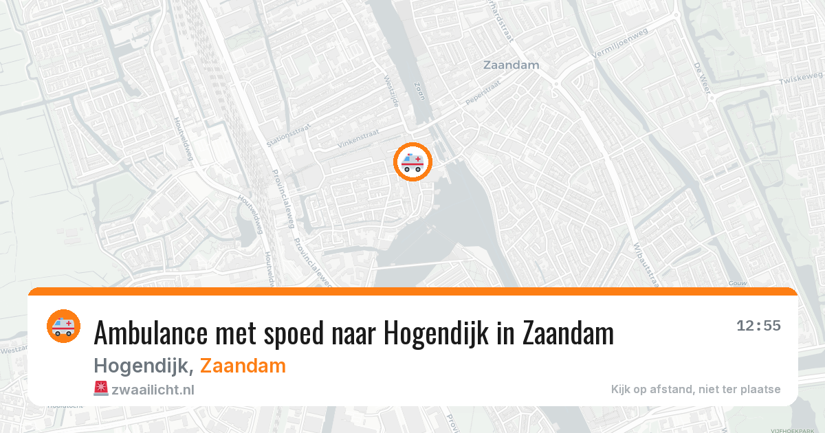 Ambulance met spoed naar Hogendijk in Zaandam — 5 mei 2026