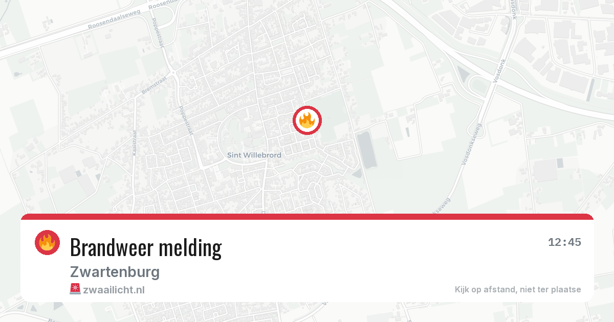 Brandweer melding — 14 mrt 2026