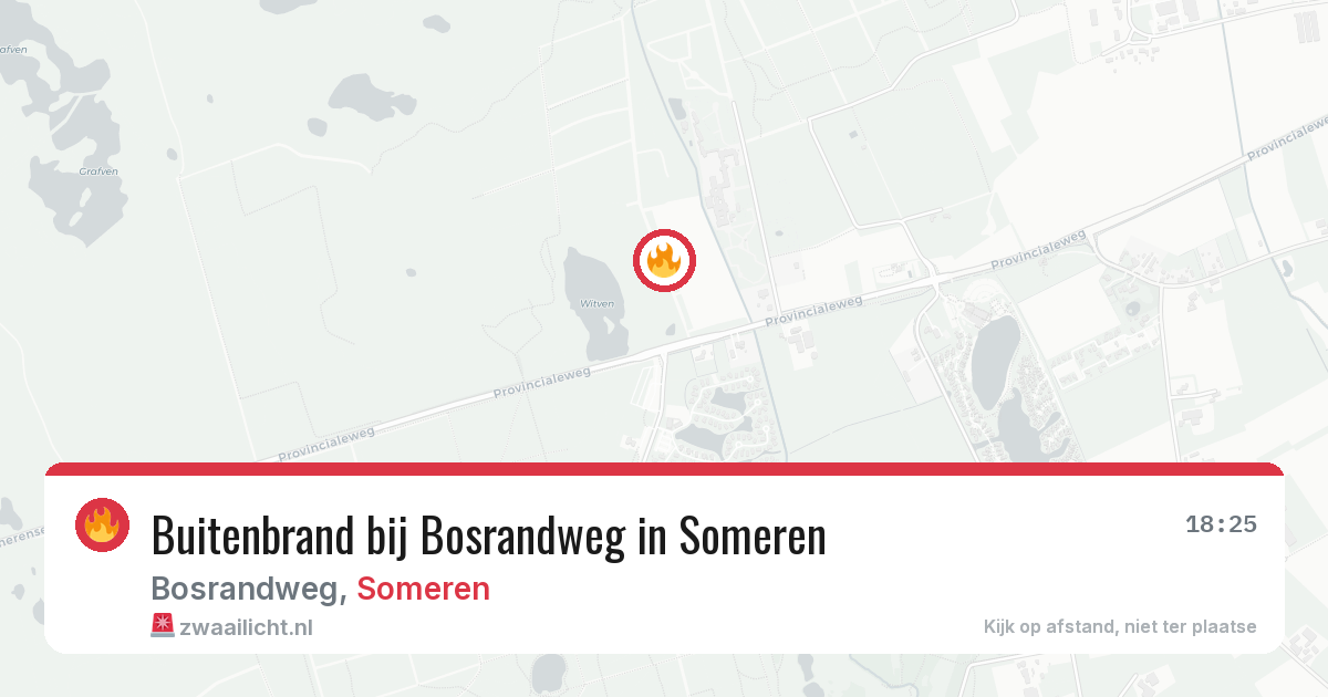 Buitenbrand bij Bosrandweg in Someren — 18 jun 2026