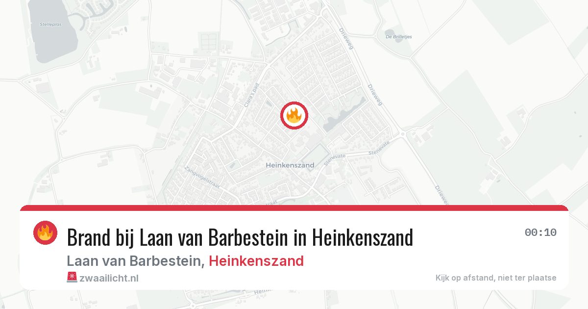 Brand bij Laan van Barbestein in Heinkenszand — 24 apr 2026