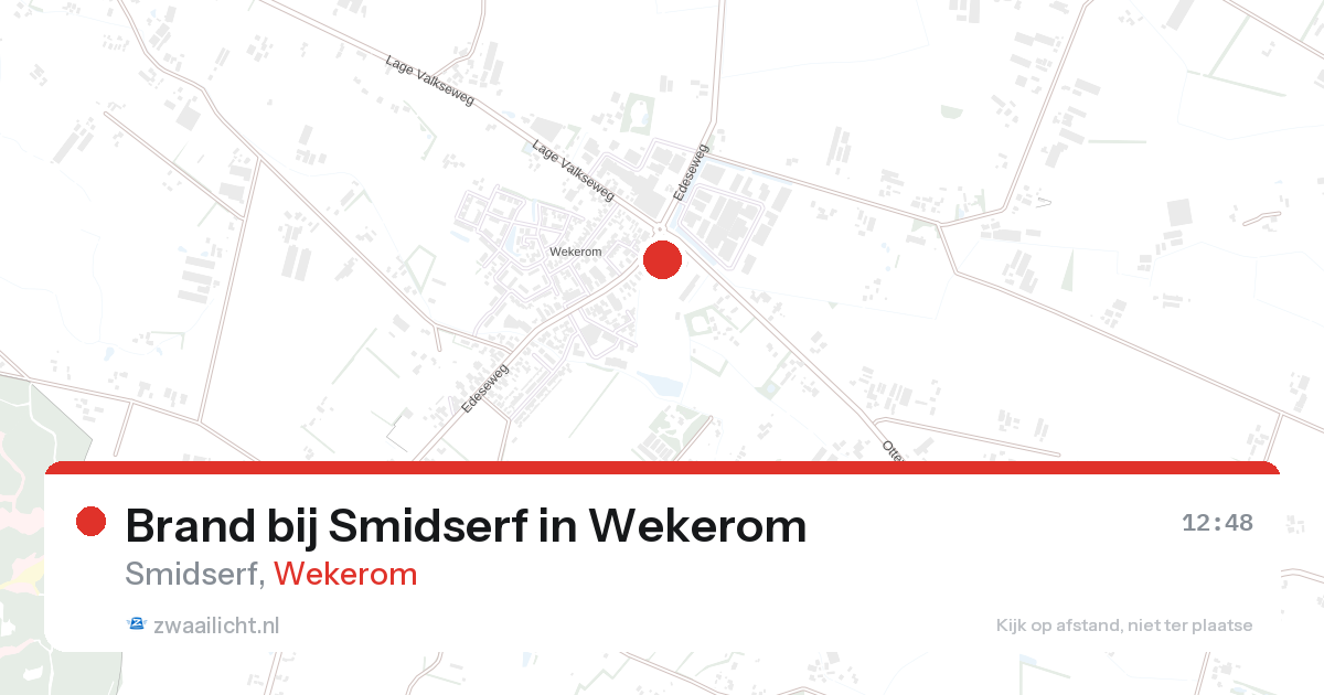 Brand bij Smidserf in Wekerom — 25 aug 2026