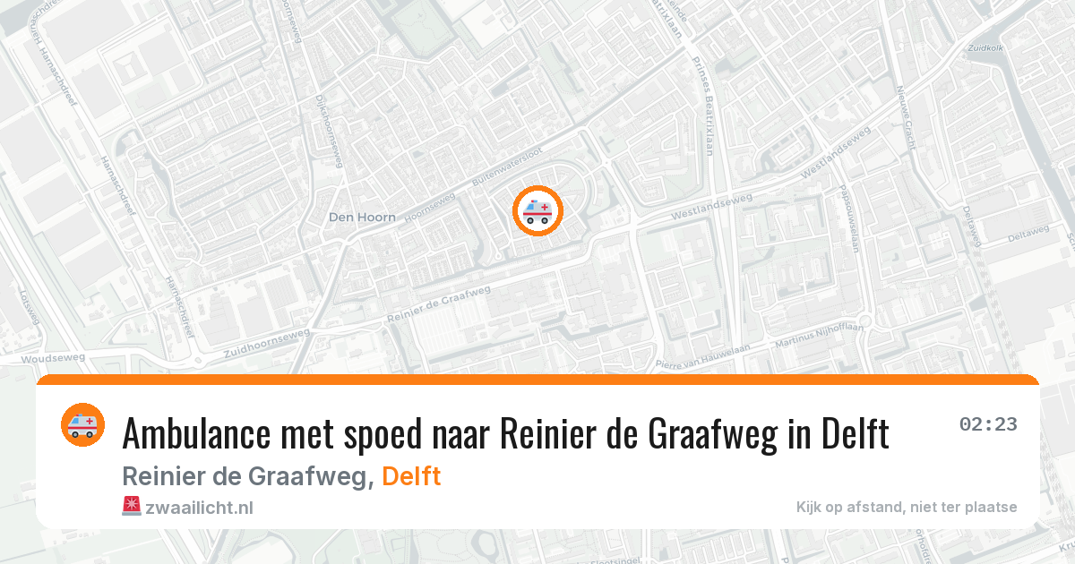 Ambulance met spoed naar Reinier de Graafweg in Delft — 28 jan 2026