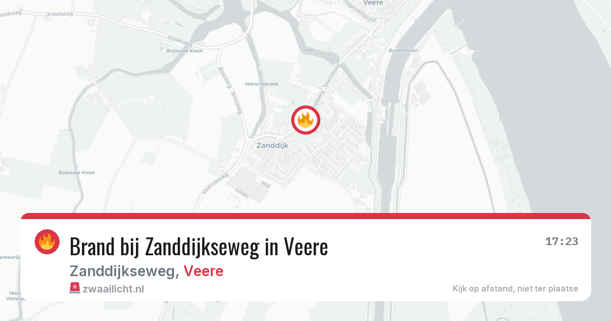 Brand bij Zanddijkseweg in Veere — 30 jun 2026