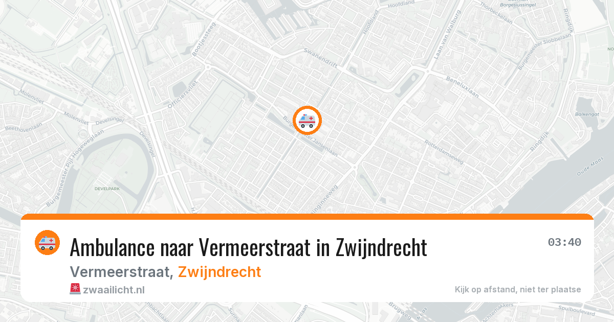 Ambulance naar Vermeerstraat in Zwijndrecht — 26 mei 2026