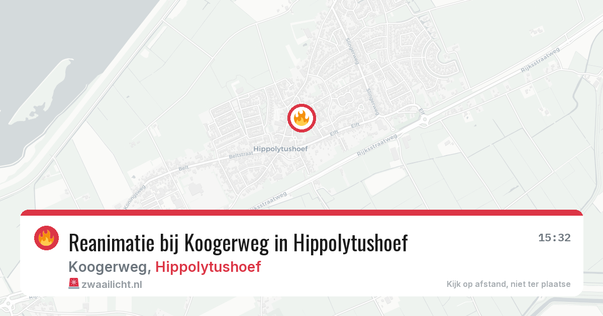 Reanimatie bij Koogerweg in Hippolytushoef — 30 jun 2026