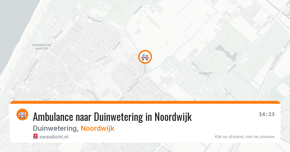 Ambulance naar Duinwetering in Noordwijk — 28 jun 2026