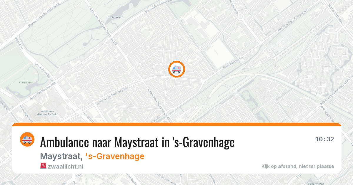 Ambulance naar Maystraat in 's-Gravenhage — 24 jun 2026