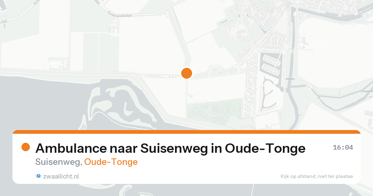 Ambulance naar Suisenweg in Oude-Tonge — 24 aug 2026