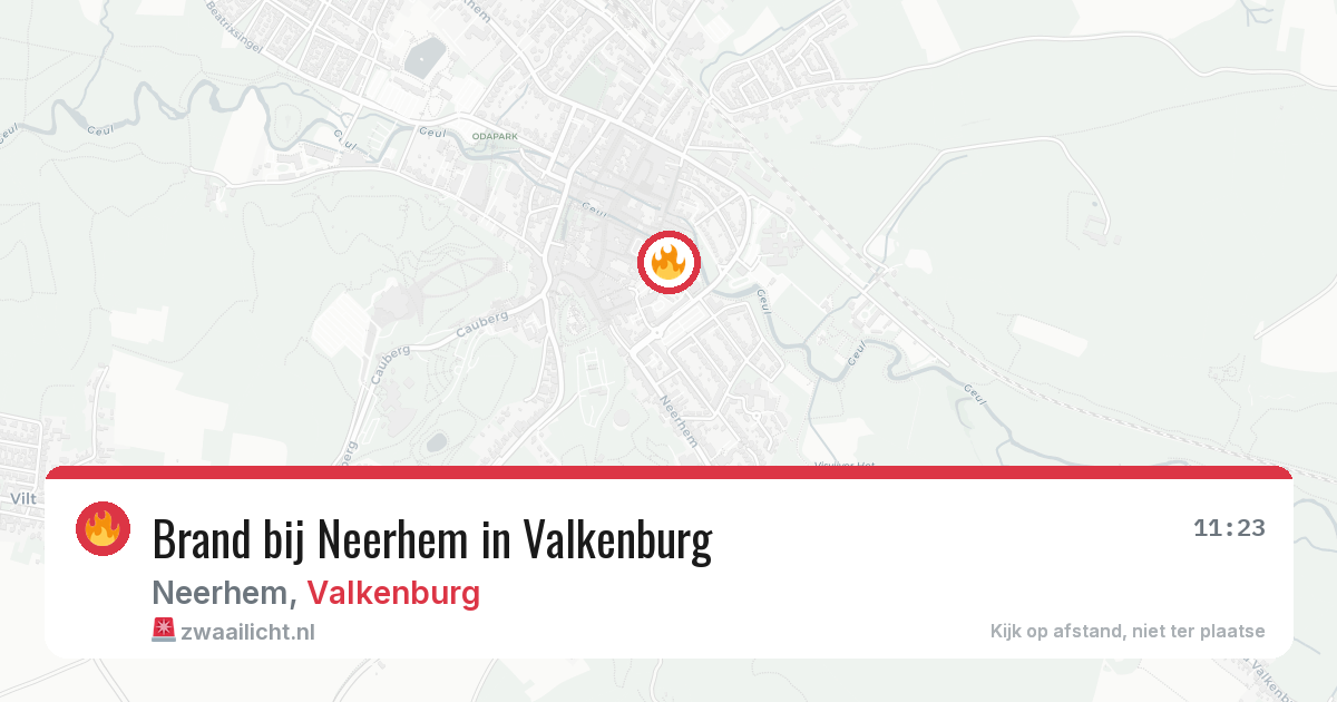 Brand bij Neerhem in Valkenburg — 14 jul 2026