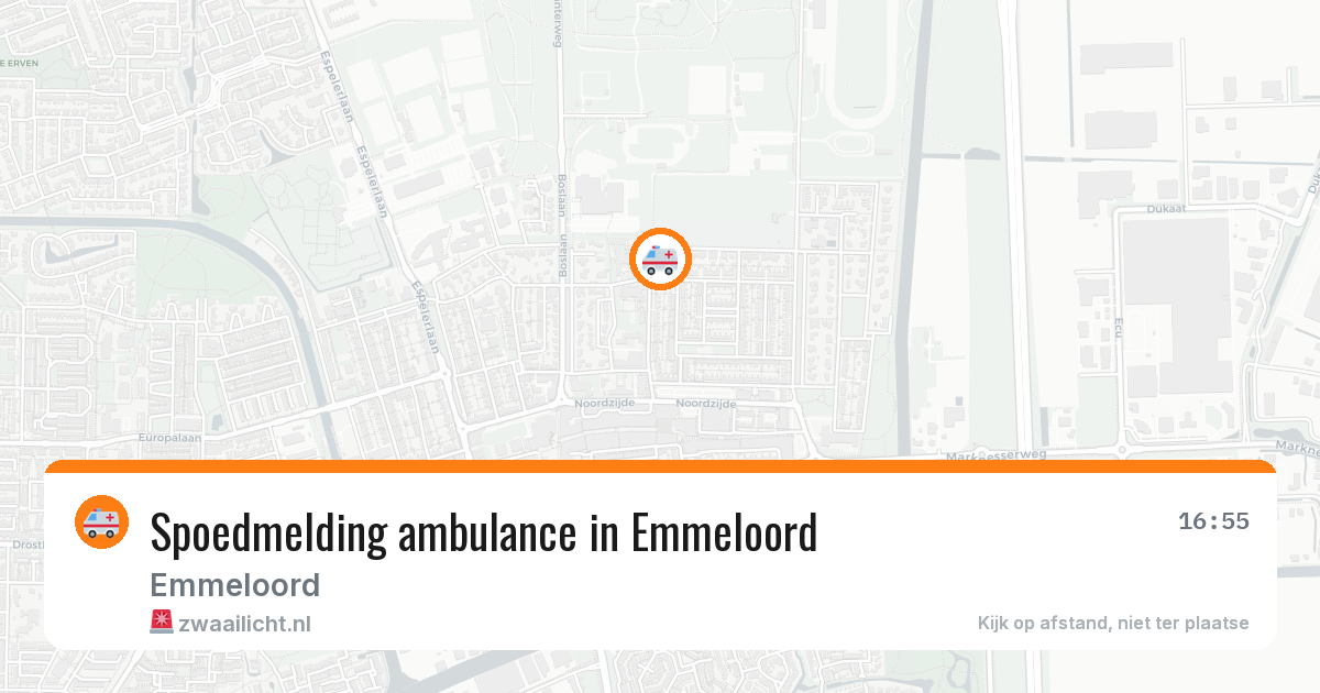 Spoedmelding ambulance in Emmeloord — 10 aug 2026
