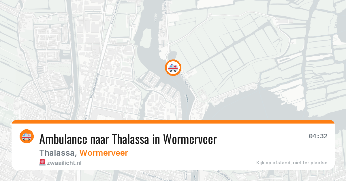 Ambulance naar Thalassa in Wormerveer — 2 aug 2026