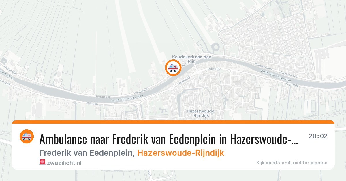 Ambulance naar Frederik van Eedenplein in Hazerswoude-Rijndijk — 8 jun 2026