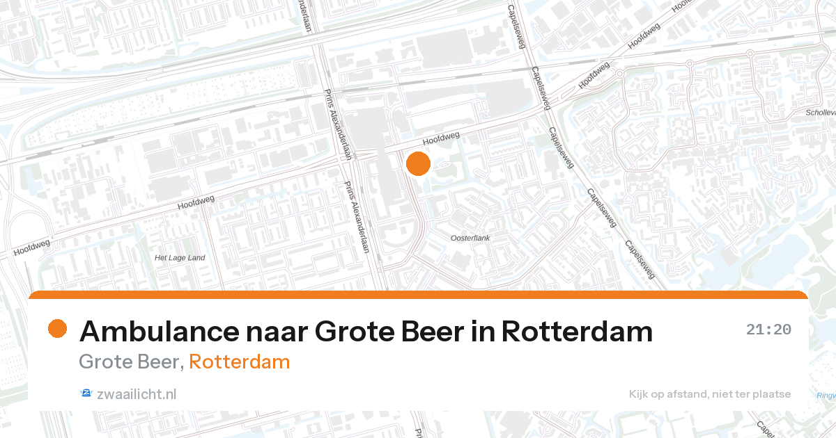 Ambulance naar Grote Beer in Rotterdam — 28 aug 2026