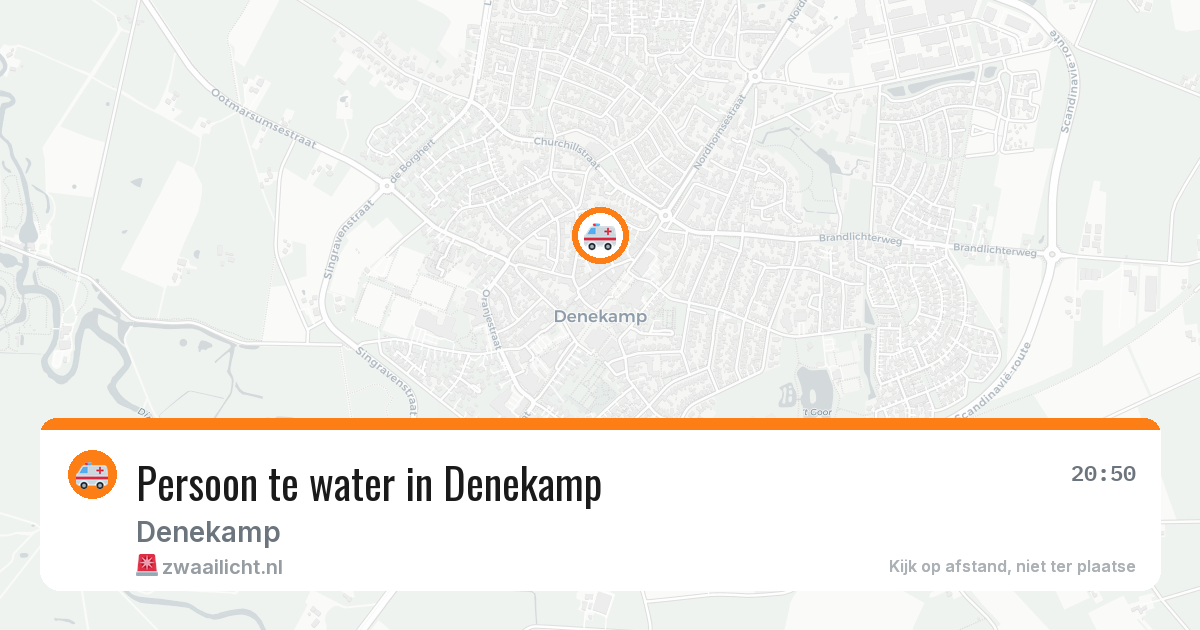 Persoon te water in Denekamp — 30 jul 2026