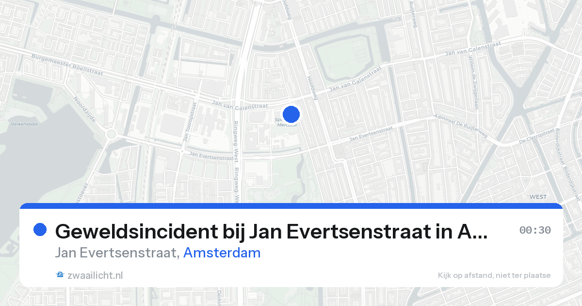 Geweldsincident bij Jan Evertsenstraat in Amsterdam — 17 aug 2026