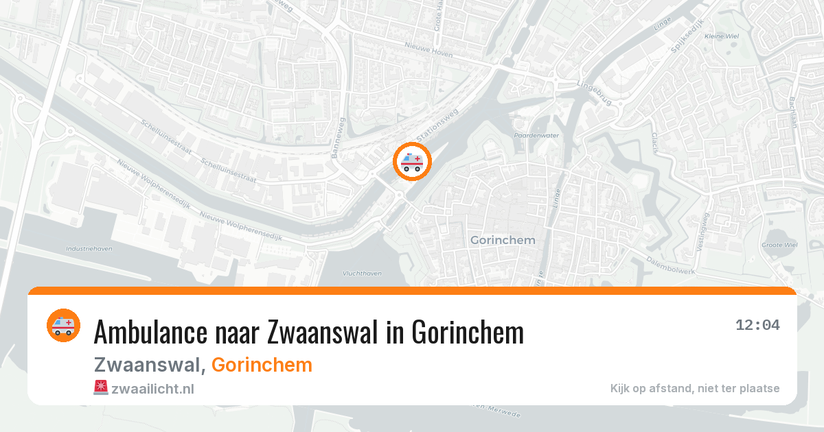 Ambulance naar Zwaanswal in Gorinchem — 13 mei 2026