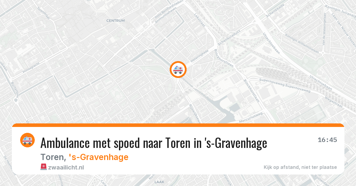 Ambulance met spoed naar Toren in 's-Gravenhage — 23 jun 2026