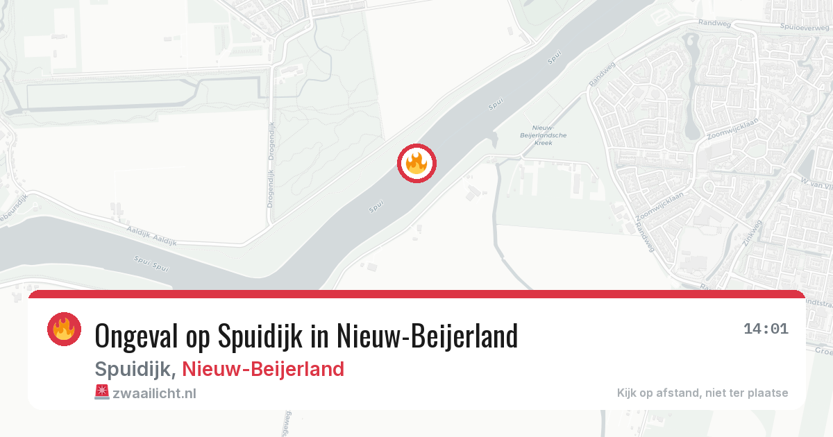 Ongeval op Spuidijk in Nieuw-Beijerland — 5 apr 2026
