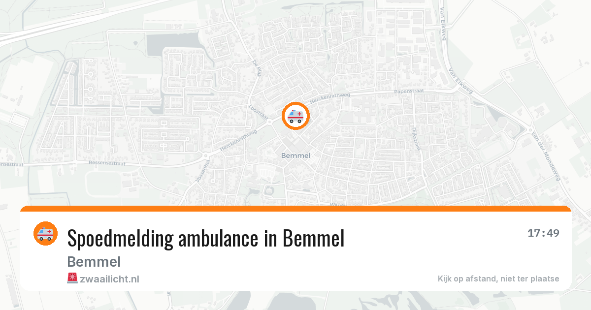 Spoedmelding ambulance in Bemmel — 23 jun 2026