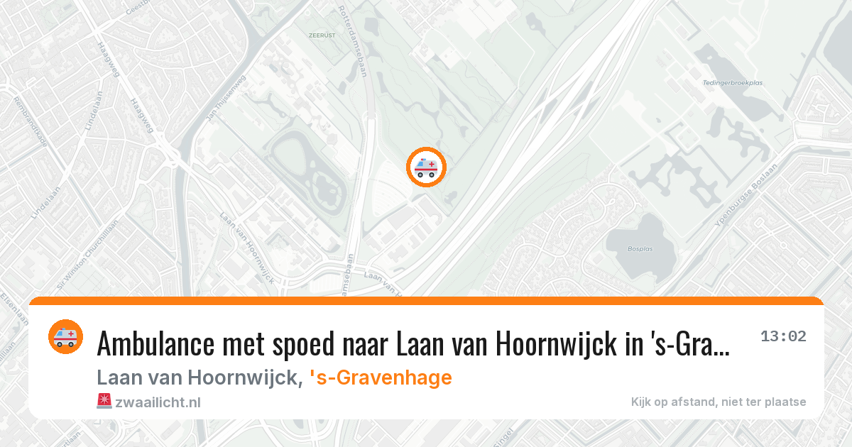 Ambulance met spoed naar Laan van Hoornwijck in 's-Gravenhage — 19 mrt 2026