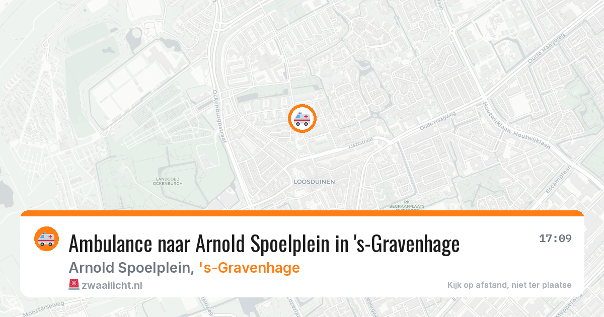 Ambulance naar Arnold Spoelplein in 's-Gravenhage — 11 aug 2026