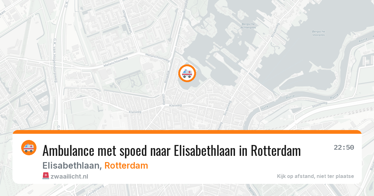 Ambulance met spoed naar Elisabethlaan in Rotterdam — 20 mrt 2026