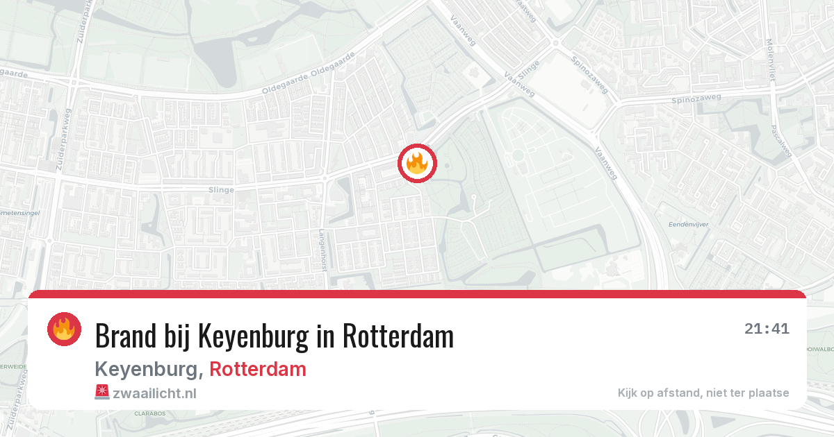 Brand bij Keyenburg in Rotterdam — 12 aug 2026