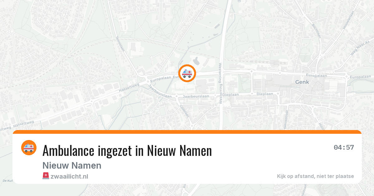 Ambulance ingezet in Nieuw Namen — 16 mrt 2026