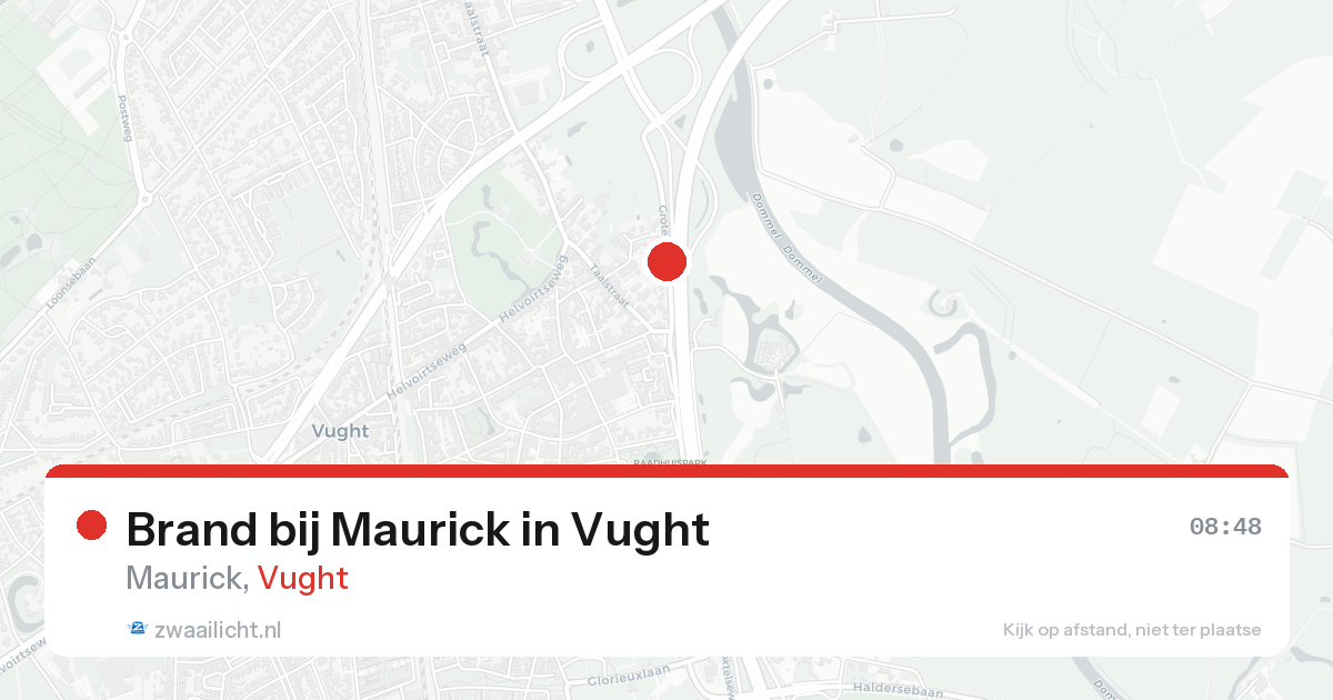Brand bij Maurick in Vught — 30 jan 2026